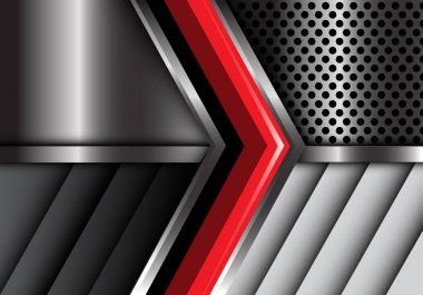 Sac tasarım modern arka plan vektör üzerinde kırmızı ok.