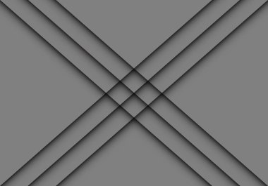 Soyut çizgileri çapraz gradyan örtüşme stili üzerinde gri tasarım modern arka plan vektör.