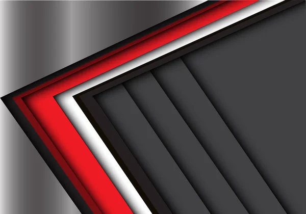 Seta vermelha no design cinza moderno vetor de fundo . —  Vetores de Stock