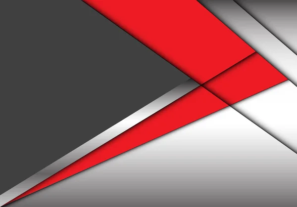 抽象的红色箭头上灰色的金属设计现代背景矢量图. — 图库矢量图片