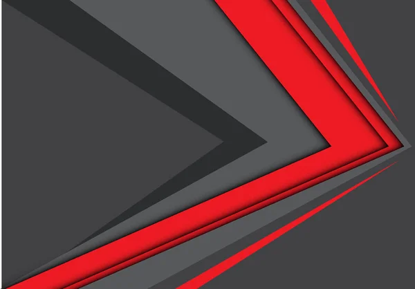 Abstrato vermelho cinza seta velocidade design moderno fundo vetor ilustração . — Vetor de Stock