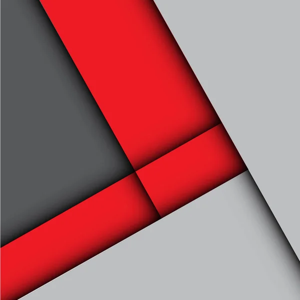 Absztrakt piros nyíl a szürke design modern háttér vektor illusztráció. — Stock Vector