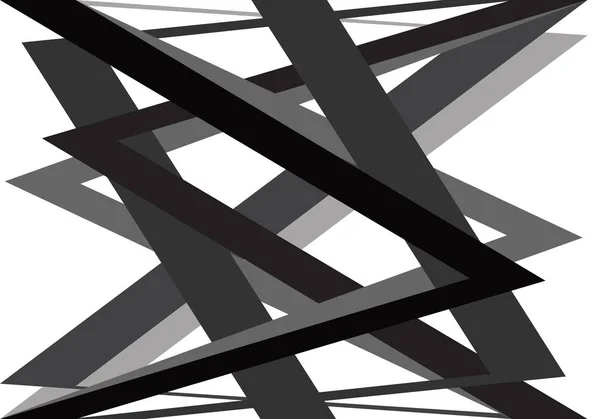 Abstracte zwart grijze Kruis lijn op witte achtergrond behang vectorillustratie. — Stockvector