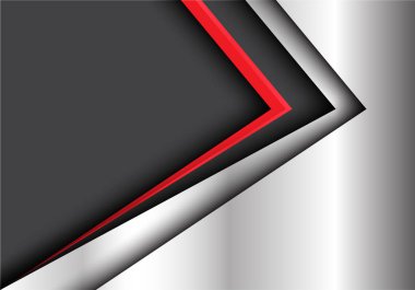 Metin yer örtüşmeyi metal plaka tasarım modern lüks fütüristik yaratıcı arka plan vektör çizim için soyut kırmızı siyah oku boş alan.