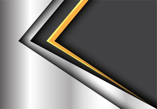 Abstrato amarelo seta preta espaço em branco para sobreposição de lugar de texto em placa de metal design moderno luxo futurista criativo fundo vetor ilustração . — Vetor de Stock