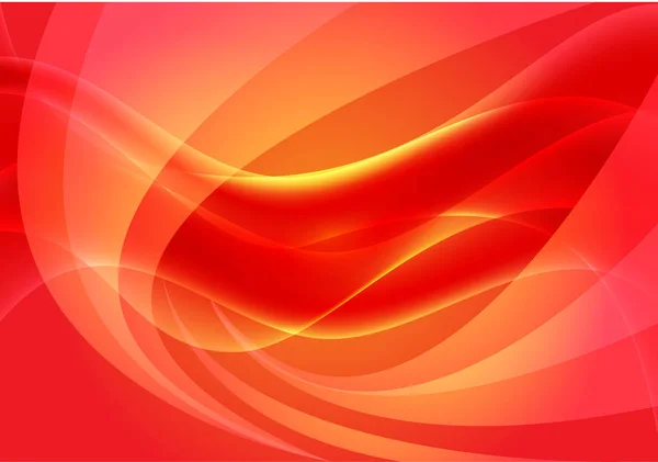Imagen abstracta del vector de fondo de tecnología de onda de luz caliente roja . — Archivo Imágenes Vectoriales