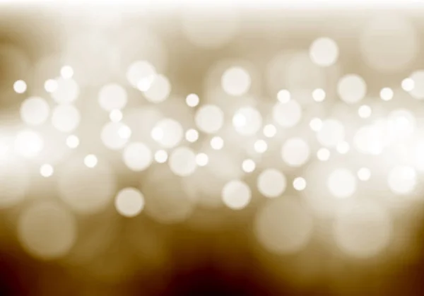 Luz bokeh blanca abstracta sobre ilustración vectorial de fondo marrón . — Vector de stock