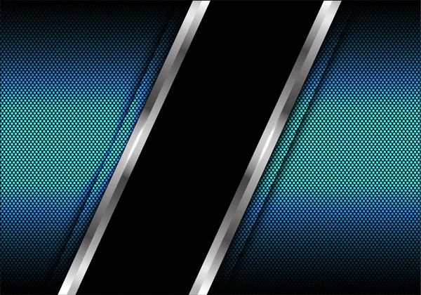 Abstrait noir argent ligne bannière sur bleu lumière cercle maille conception moderne luxe futuriste technologie fond vectoriel illustration . — Image vectorielle