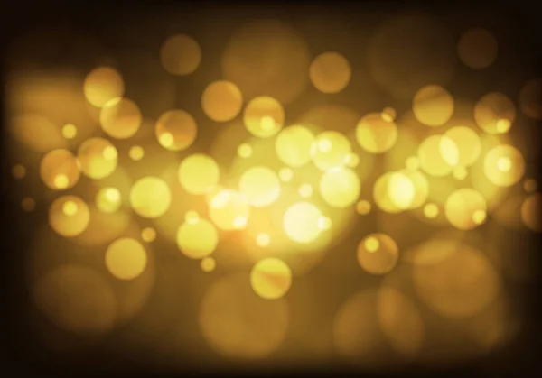 Золоте світло боке ніч розкішний фон Векторні ілюстрації . — стоковий вектор