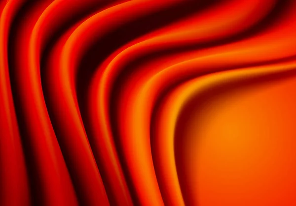 Abstracte rode stof satijn Golf met lege ruimte detail luxe achtergrond textuur vectorillustratie. — Stockvector