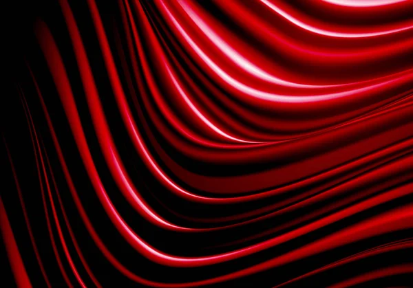 Абстрактная красная ткань атласная волна пустой тени роскошный фон текстурный вектор иллюстрации . — стоковый вектор