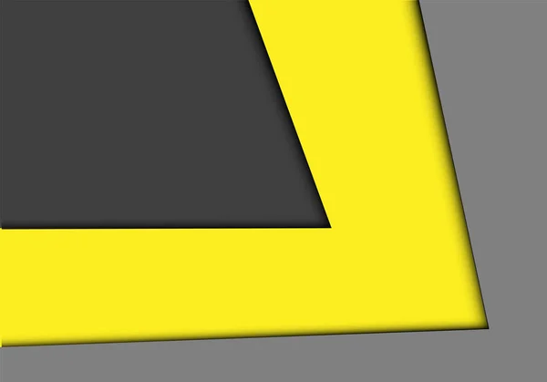 Flecha amarela abstrata sobre fundo cinza design moderno futurista fundo vetor ilustração . — Vetor de Stock
