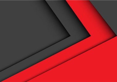 Soyut kırmızı gri ok tasarım modern futuristik arka plan vektör çizim.