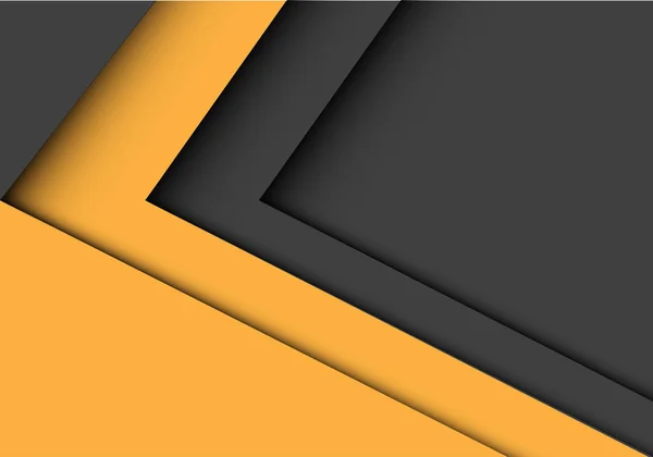 Illustration vectorielle futuriste moderne abstraite en forme de flèche jaune grise . — Image vectorielle