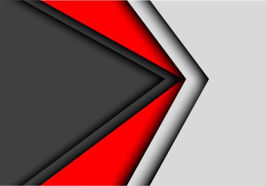 Kırmızı koyu gri ok tasarım modern futuristik arka plan vektör çizim soyut.