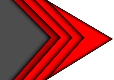 Kırmızı ok hız gri beyaz tasarım fütüristik arka plan vektör çizim üzerine.