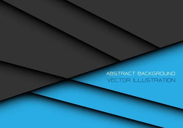 Abstraktní tmavě šedé modré překrytí konstrukce moderní futuristické pozadí vektorové ilustrace. — Stockový vektor