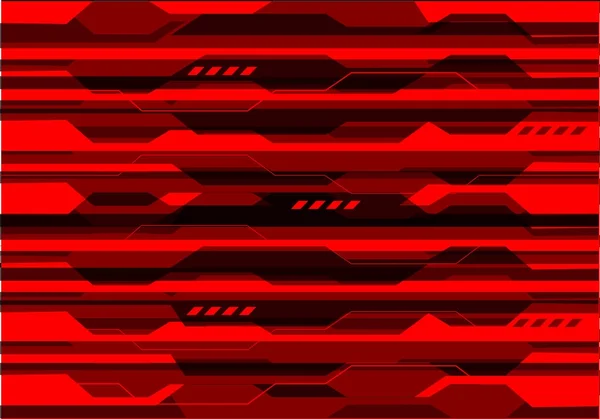 Absztrakt piros fekete technológia design háttér minta vektoros illusztráció. — Stock Vector