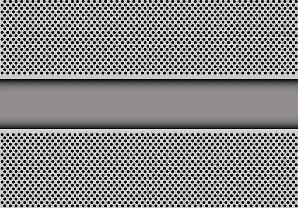 灰色の丸メッシュ パターン デザイン モダンな未来的な背景ベクトル図で抽象的な黄色テクノロジー バナー — ストックベクタ