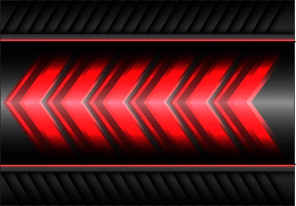 Abstrato Seta Vermelha Velocidade Energia Luz Design Metal Cinza Moderna — Vetor de Stock
