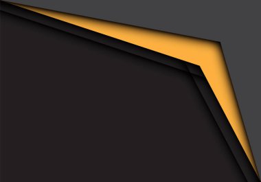 Sarı ok boşluk tasarım modern futuristik arka plan vektör çizim ile gri.