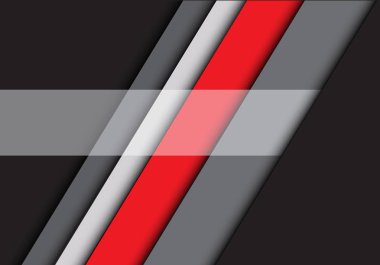 Soyut kırmızı gri çizgi üzerinde derin gri tasarım modern futuristik arka plan vektör çizim.