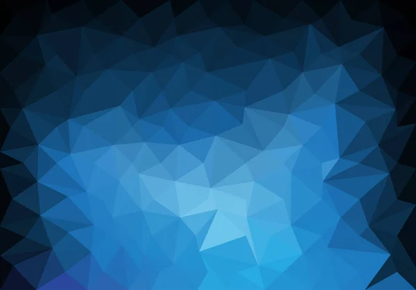 Illustration Vectorielle Texture Fond Polygone Couleur Bleue Abstraite — Image vectorielle
