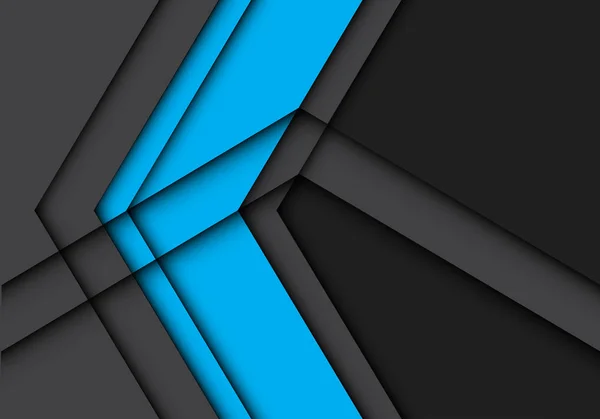Absztrakt Kék Nyilat Szürke Design Modern Futurisztikus Háttér Vektor Illusztráció — Stock Vector