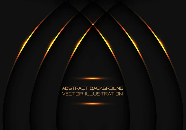 Abstrait Courbe Ligne Tisser Sur Gris Foncé Avec Conception Texte — Image vectorielle