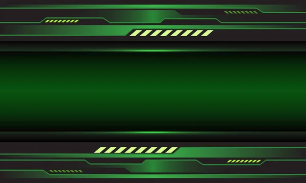 Cibernético Circuito Metálico Verde Abstrato Com Design Espaço Branco Moderna —  Vetores de Stock