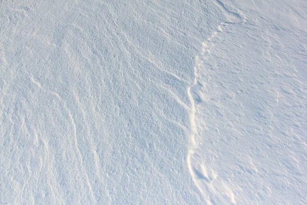 Snö bakgrunden naturligt på en flod yta på vintern — Stockfoto