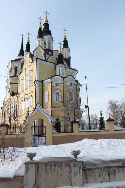 Church of the Resurrection, Tomsk city, Russia, founded in 1622 — Stock Photo, Image