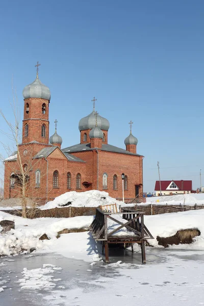 Church of St. Panteleimon the Healer, Belokurikha town,Russia — Stock Photo, Image