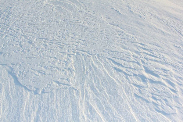 冬の川面に自然雪背景 — ストック写真