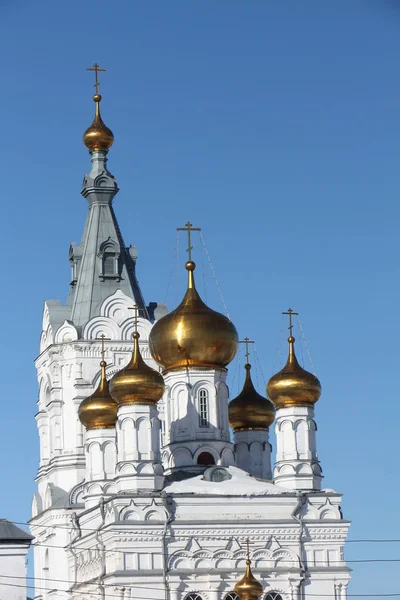 Kostel Nejsvětější Trojice v Nejsvětější Trojice kláštera Stefan, Rusko, Perm — Stock fotografie