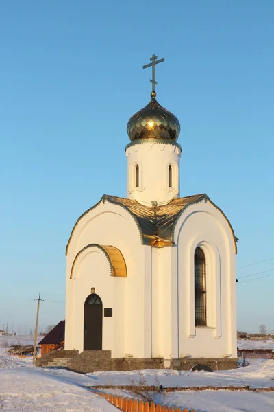 Gennady Afonsky chapel,  Novosibirsk region, Russia — Stock Photo, Image