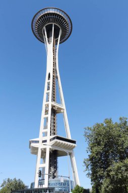 Seattle, Usa - Eylül, 17: View to Space Needle 