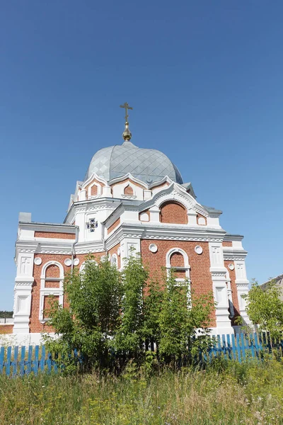 Igreja Intercessão Santíssima Mãe Deus Zavyalovo Região Novosibirsk Rússia Fundada — Fotografia de Stock