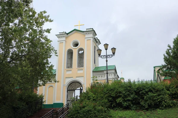 Porte Entrée Église Catholique Romaine Bienheureuse Vierge Marie Reine Saint — Photo