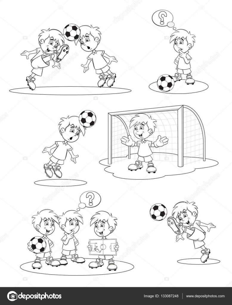 Desenho de Menina a jogar futebol para Colorir - Colorir.com