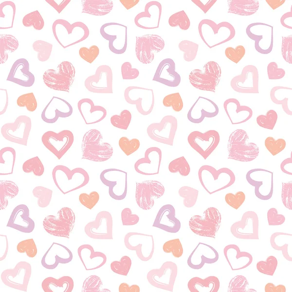 Love theme hearts valentine 's day seamless pattern background — стоковый вектор