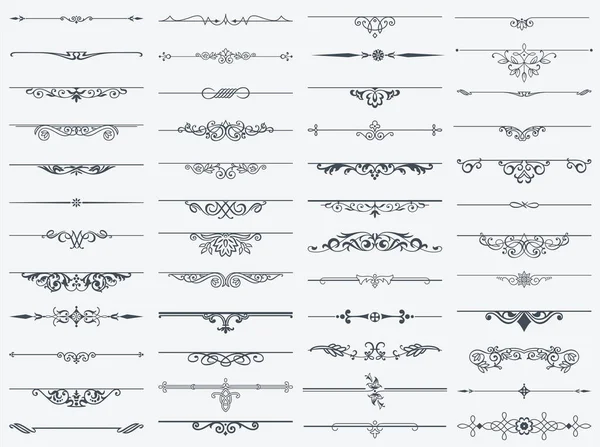 仕切りのデザイン要素ヴィンテージセット — ストックベクタ
