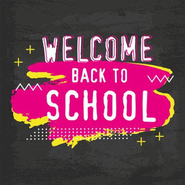 Modern geometrik tarzda ayarlanmış okul eğitim ikonuna geri dön. Logo, pictogram, tasarım bilgi ögeleri