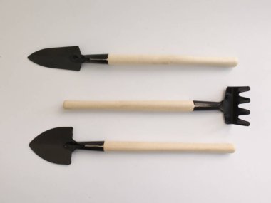 arka plan Bahçe üzerinde beyaz zemin üzerine Bahçe aletleri ile