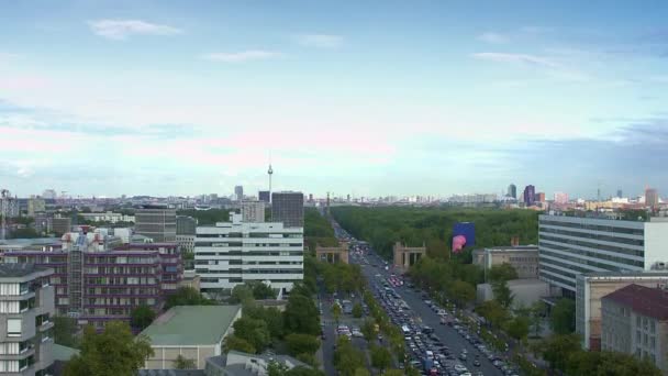 Panoramisch Uitzicht Berlijn — Stockvideo