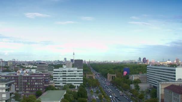 Панорамный Вид Берлина — стоковое видео