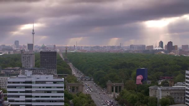 Horizonte Berlín Amanecer — Vídeos de Stock