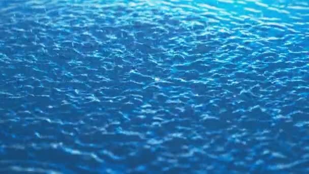 Les Gouttes Pluie Frappent Surface Eau Ralenti Aux Vagues Aux — Video