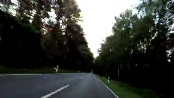 Car Overtaking Road — Stock Video