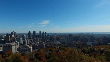Montreal siluetinin panoramik görünüm